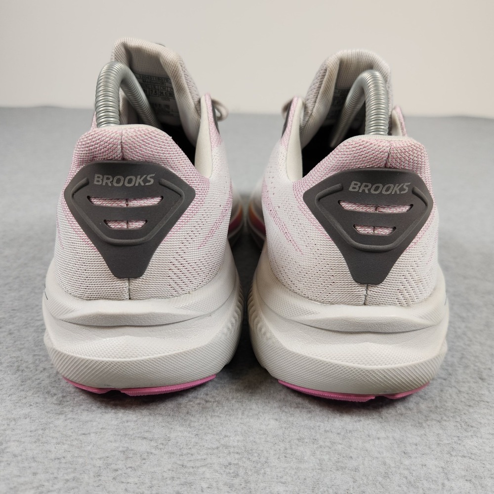 Brooks Ghost 17 Womens Size 9.5 White Running Shoes Sneakers 1204311B070 - Picture 8 of 14